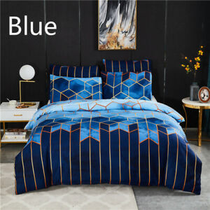 3X Bedding Set Geometric Duvet Cover Pillowcover Double/Queen/King Home Decor