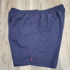 Polo Ralph Lauren Swim Trunks Mens 4XB Big Blue Lined  Drawstring Waistline - Picture 1 of 14