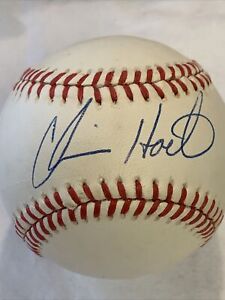 Chris Hoiles Baltimore Orioles Autographed  OMLB Baseball No Hitter