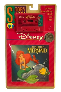 Vintage Walt Disneys Die kleine Meerjungfrau Mitlesebuch und Kassette 1989 Neu - Bild 1 von 6