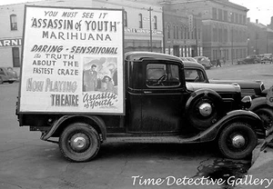 Vintage Truck Ad "Assassin of Youth, Marijuana", Nebraska - Historic Photo Print - Picture 1 of 1