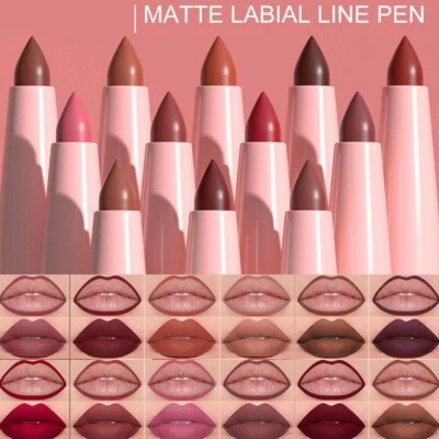 6pcs Waterproof Velvet Matte Rose Lip Liner Pencil Kit High Pigment (AU Stock) - image 1 of 4