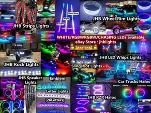 Parts : ONLY 1PC 17.5" QUAD ROW Pure WHITE Wheel Rim Light + 1PC Strip - Picture 1 of 1