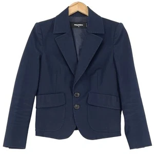 Dsquared2 Stretch Blazer Jacke Lässig Atmungsaktiv Damen Vq0 Größe 44 - Bild 1 von 8