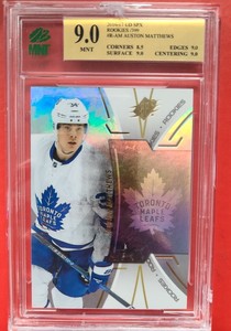 AUSTON MATTHEWS Rookie 2016-17 Upper Deck SPx  Rookie /399 RC Graded MNT 9 **