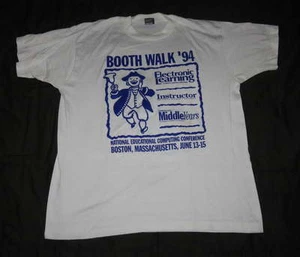 Vtg NECC Instructor Computer Tradeshow SHIRT Sz XL Educational Technology Tech - Imagen 1 de 3