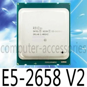 Processore CPU Intel Xeon E5-2658 V2 E5-2658V2 2,40 GHz 10 core 25 M LGA2011 - Foto 1 di 1