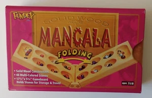 FUNDEX Folding Solid Wood MANCALA in Tin Box - Picture 1 of 8