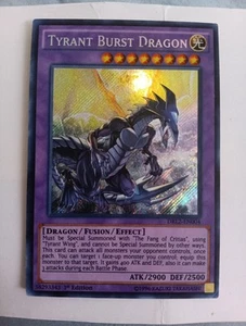 YUGIOH Card TCG TYRANT BURST DRAGON DRL2-EN004 Secret Rare Holo 1ST Edition NM - Picture 1 of 2