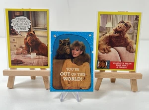 Alf 1987 TV Show Topps Sticker Card #3 & Base Cards #29 & #2 (3 Karten Lot) - Bild 1 von 2