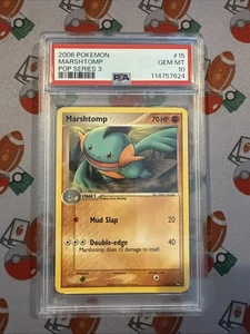 2006 Marshtomp 15/17 Pop Series 3 PSA 10 Mint Pokemon TCG - Picture 1 of 2