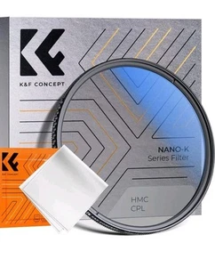 K&F Concept 43mm Circular Polarizer Filter CPL Filter with Cleaning Cloth US - Picture 1 of 11