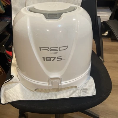 Red by Kiss Professional 1875 Watt Ceramic Tourmaline Hood Hair Dryer WORKS!! - Image 1 of 4