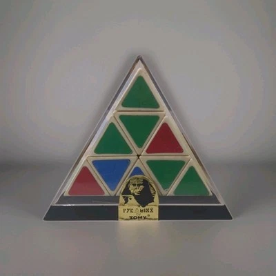 Vintage PYRAMINX Puzzle Game by TOMY 1981 #7009 With Box Like Rubik's Cube - Image 1 of 4