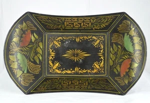 BANDEJA DE PAN VINTAGE DE HOJALATA NUEVA INGLATERRA-HECHA A MANO REPRO-H DENNISON-E THAXTER - Imagen 1 de 10