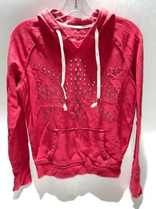 Camisa con capucha para niña Arizona manga larga roja talla pequeña - Imagen 1 de 3