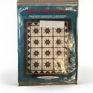 Mc Calls ~ FEATHERED STAR - EASY BIG BLOCKS - Kit #506 - Paper Piecing - Picture 1 of 3