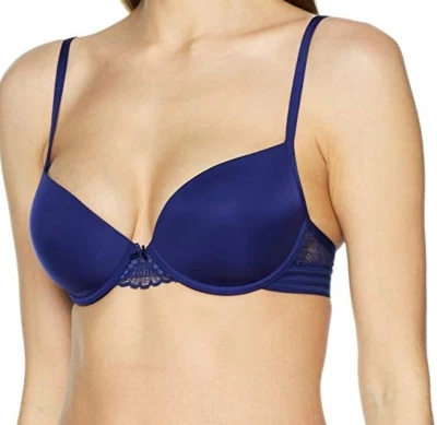 BeeDees BeeCasual IA 2180 WHP Damen Schalen-BH mit Bügel Blau Neu - Bild 1 von 2