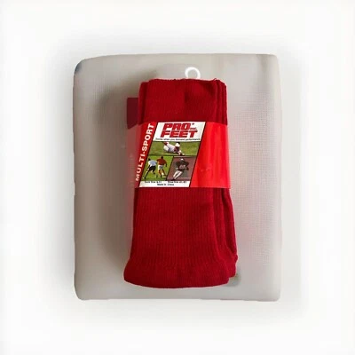 Nuevo con etiquetas Calcetines Pro Feet Multi Deporte Rojo Mezcla Acrílico Sobre la pantorrilla 9-11 Fútbol Foto 1 de 4