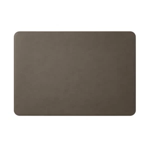 Schreibtischunterlage Leder Taupe Grau - Runde Ecken - Handwerkliche Nähte - Bild 1 von 5