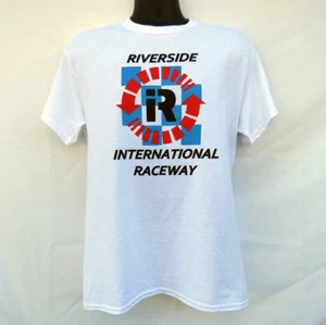 NEU RIVERSIDE INTERNATIONAL RACEWAY LOGO T-SHIRT CALIFORNIA SCCA INDY NASCAR F1 - Bild 1 von 3