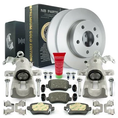 Bremssättel Bremsbeläge Bremsscheiben hinten für Opel Astra G H Meriva B Zafira - Bild 1 von 4