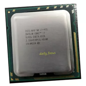 Intel Core i7-975 3.33 GHz LGA1366 4 cores 8 threads SLBEQ CPU Processor 8 MB - Picture 1 of 4