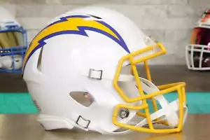 Los Angeles Chargers Riddell Speed Authentic Helmet - Royal Color Rush Alternate - Picture 1 of 5