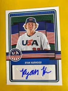 RS10722 2023 USA Baseball Stars & Stripes Ryan Harwood AUTOGRAPH - Picture 1 of 1