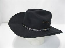 Vintage western express inc  black Cowboy Hat wool  Sz  Lg/XL made in Mexico