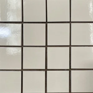 Azulejos blancos huesos 3 7/8"" x 3 7/8"" remodelación de pared baño cerámica C#512 200 pies cuadrados - Imagen 1 de 1
