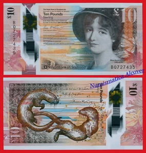 ESCOCIA ROYAL BANK OF SCOTLAND 10 Libras pounds 2017 Polymer Pick 371 SC / UNC - Imagen 1 de 1