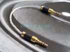3.5mm to 3.5mm HiFi Audiophile Silver-Plated Audio Cable for Headphone AMP