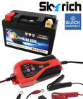 Ducati GT 1000 2008 Skyrich Lithium Ion Battery & Charger +QC