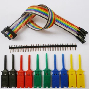 10 Pin DIY JTAG IDC USB Logikanalysator IC Test Clips Test Haken Grabber Test Sonde - Bild 1 von 1