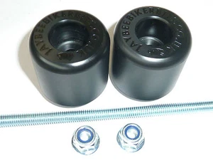 KAWASAKI ZX10R 2006 2007 CRASH MUSHROOMS REAR AXLE SLIDERS BUNGS BOBBINS S13O - Picture 1 of 8