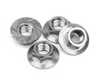 Hpi 87266 Serrated Flange Nut M4 (Silver/4Pc) For Mx60 Wheel