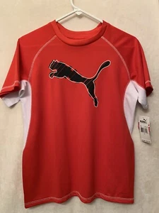 New Puma Kids Cool Cell Soccer Sports Large Short Sleeve Shirt NWT MSRP $30 - Picture 1 of 7