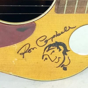 Harmony Acoustic Guitar Ron Campbell Signature + John Lennon Graphics + - Picture 1 of 13