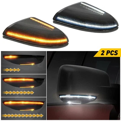 Sequential LED Mirror Turn Signal Puddle Light For 2009-2018 Dodge Ram 1500 2500 - Image 1 of 4