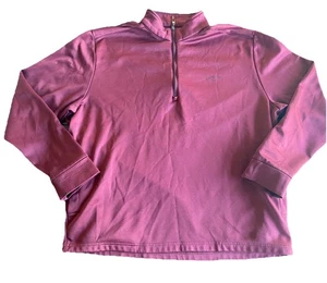 Callaway Golf Adult Mens L Maroon 1/4 Zip Pullover Sweatshirt Long Sleeve - Picture 1 of 7