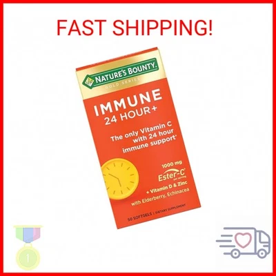Nature's Bounty Immune 24 Horas +, La única Vitamina C con Apoyo Inmunológico 24 Horas Foto 1 de 2