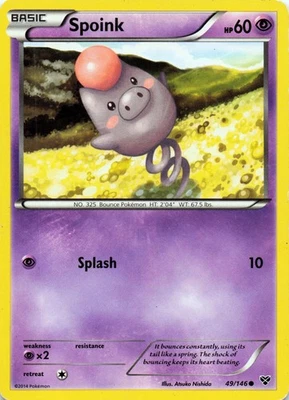 Spoink 49/146 XY Base Set Common - LP - Image 1 of 2