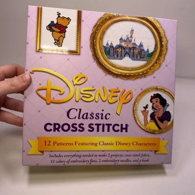 Disney Classic Cross Stitch Kit 12 Patterns Featuring Classic Disney Characters - Image 1 of 4