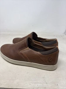 Dunham Mens Shoes Size 11 4E Brown Leather Slip On DAH13BR - Picture 1 of 8