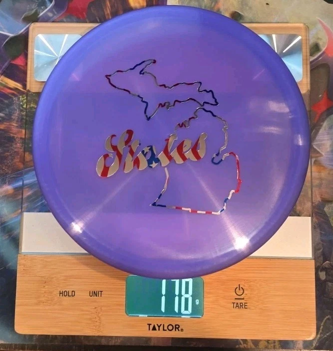 Discraft 2023 Michigan States Z Buzzz Purple - NO INK 9.5/10 Flag Foil - Image 1 of 1