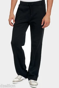 NWT HUGO (Red Label) by Hugo Boss 2 Side Slit Pockets Track Black Pants Size L - Picture 1 of 8