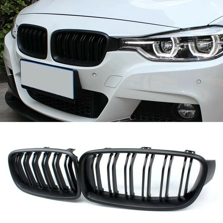 Par de rejillas de parrilla de riñón del capó delantero para BMW F30 F31 F35 F80 serie 3 2012-2018 Foto 1 de 4