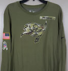 NIKE TAMPA BAY BUCS TEAM ISSUED #36 SALUTE TO SERVICE SHIRT LS RARE (SIZE LARGE)