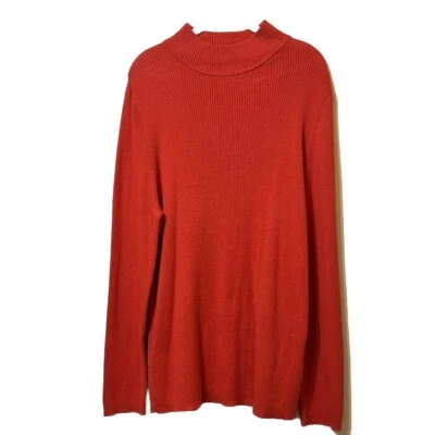 Suéter Pullover Mujer Punto de Referencia Talla 2X Naranja Batata Nuevo con Etiquetas Foto 1 de 4